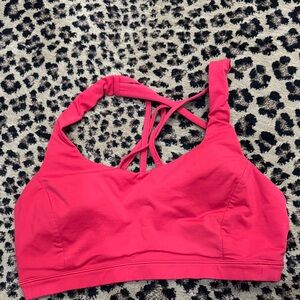 Lululemon Athletica Vibrant red Strappy Sports Bra